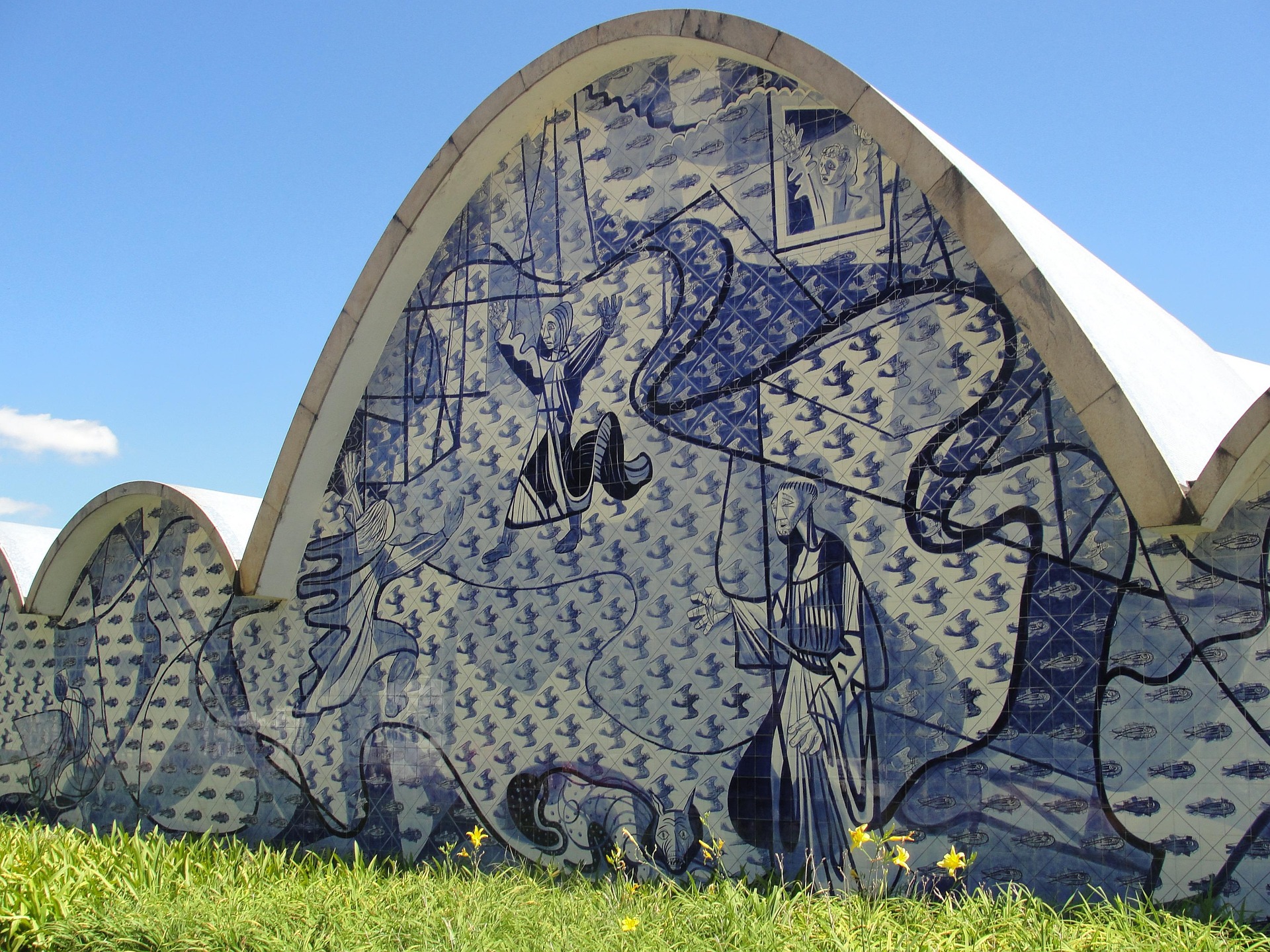 Painel de azulejos da Igreja de São Francisco de Assis na Pampulha